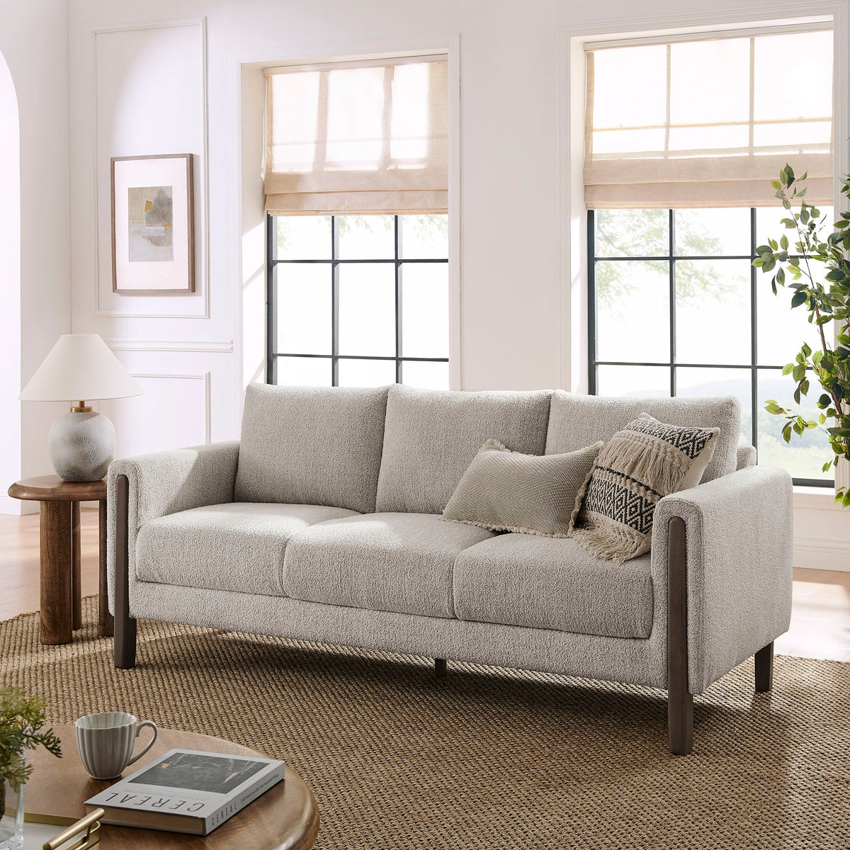 Hawken Boucle Fabric Sofa - view 19