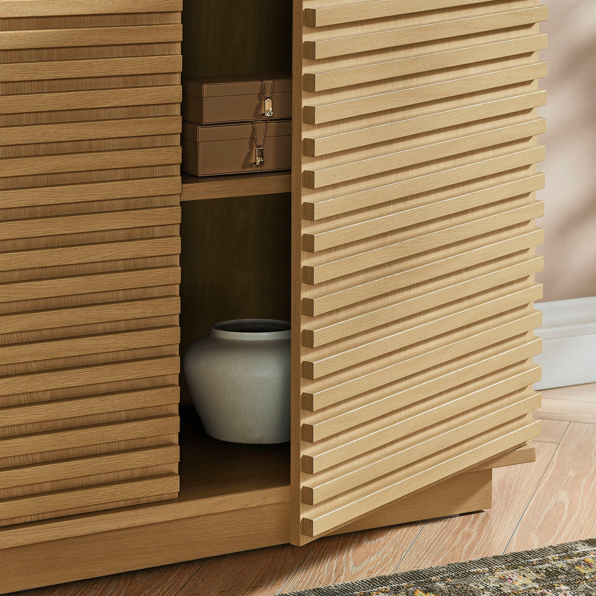 Render 2-Door Fluted Accent Cabinet - view 12