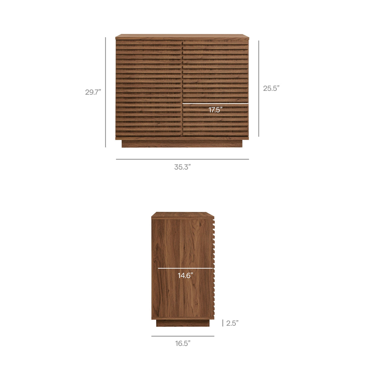 Render 2-Door Fluted Accent Cabinet - view 17