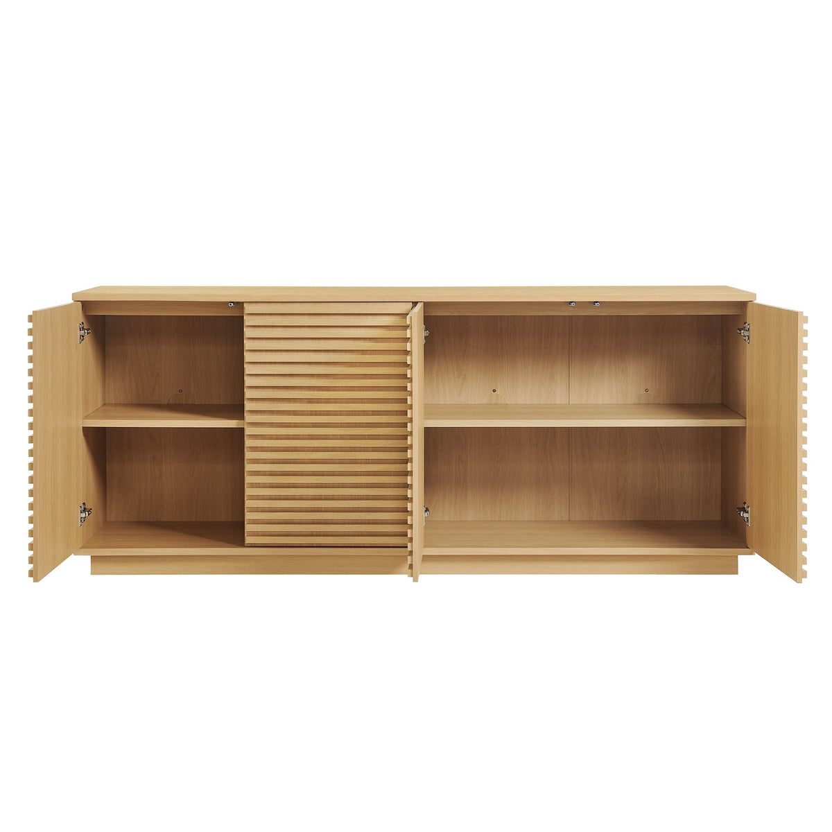 Render 4-Door Fluted Sideboard Cabinet TV Stand - view 8