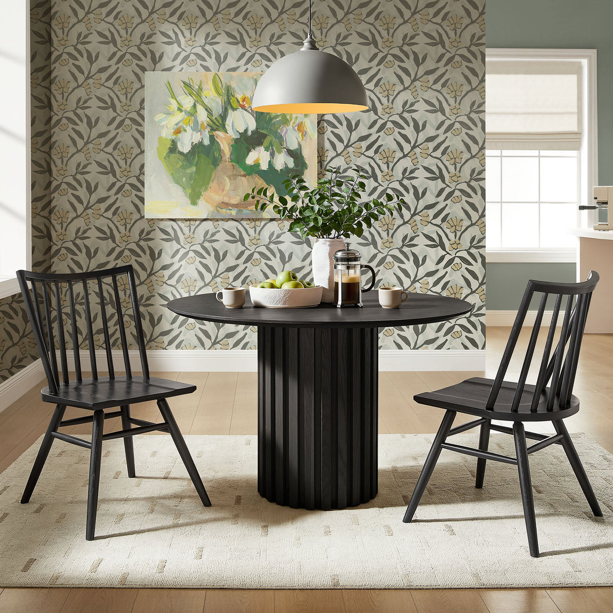 Alvar Spindle Back Dining Side Chairs Set of 2