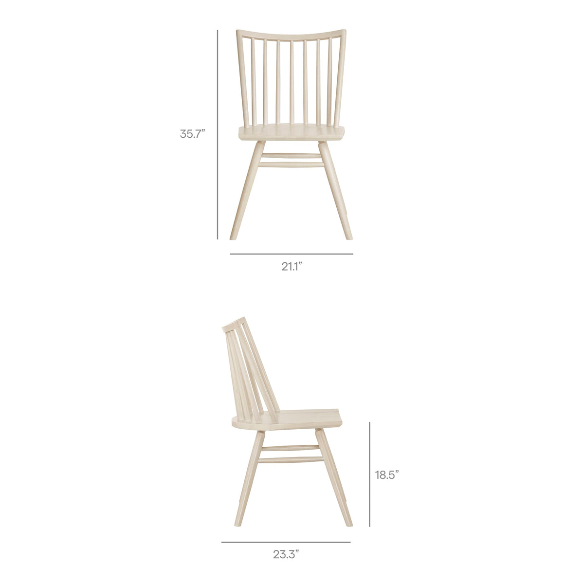 Alvar Spindle Back Dining Side Chairs Set of 2