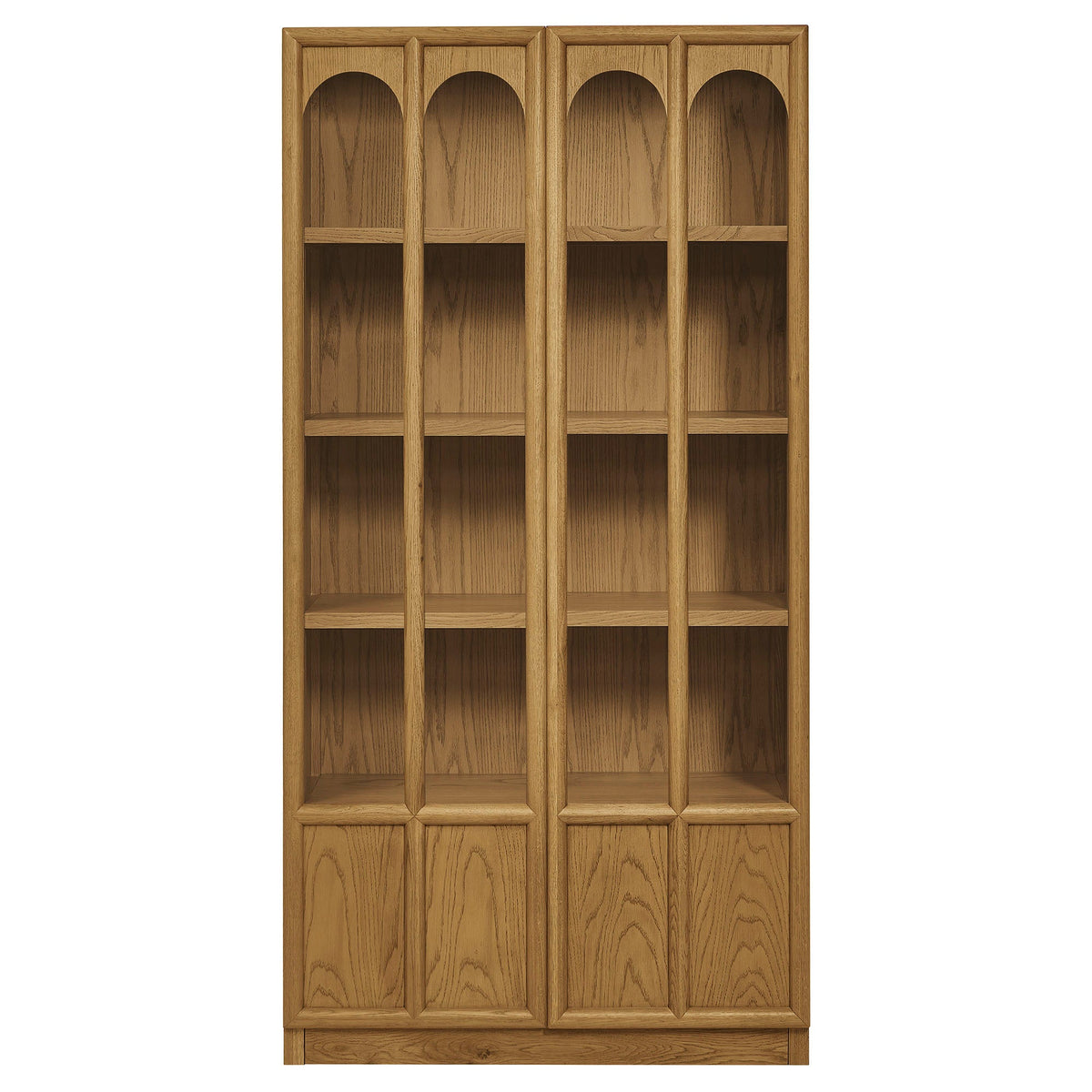 Anwen Solid Wood and Glass Display Cabinet