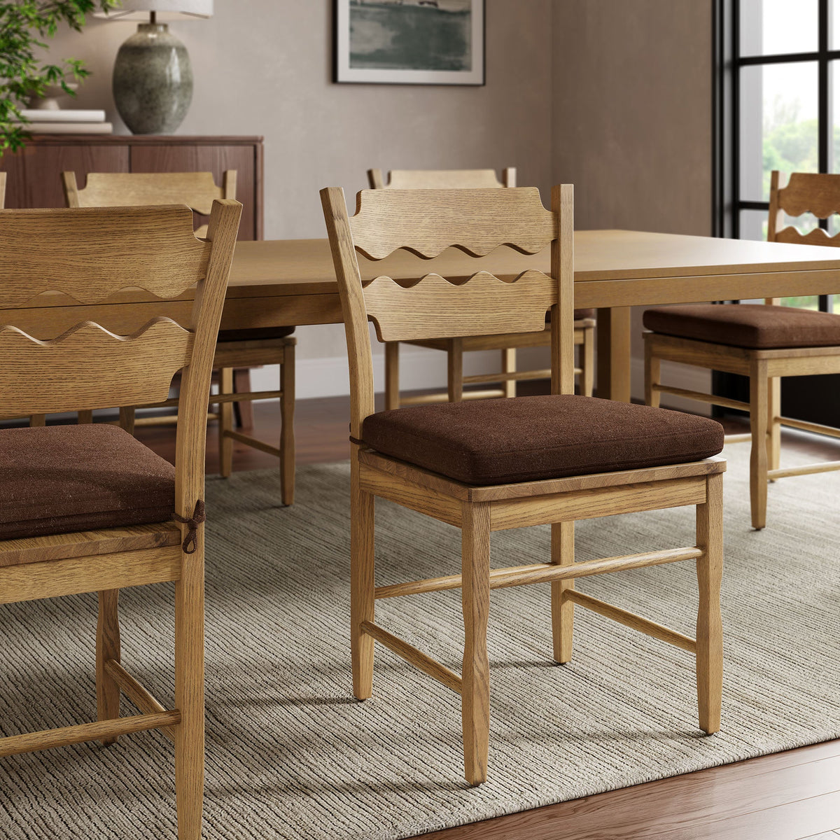 Jax Fabric Dining Chair Seat Cushion - view 14