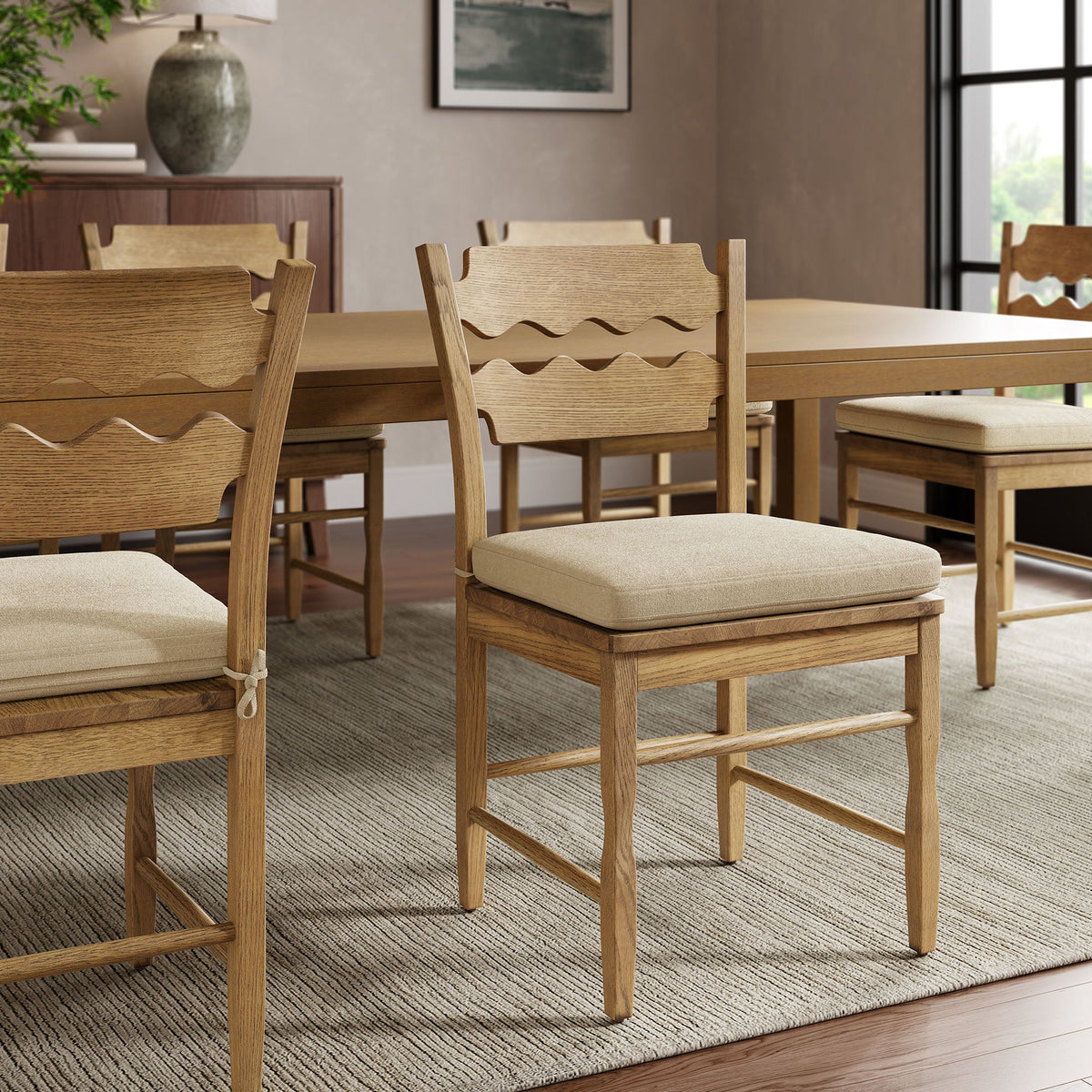 Jax Fabric Dining Chair Seat Cushion - view 13