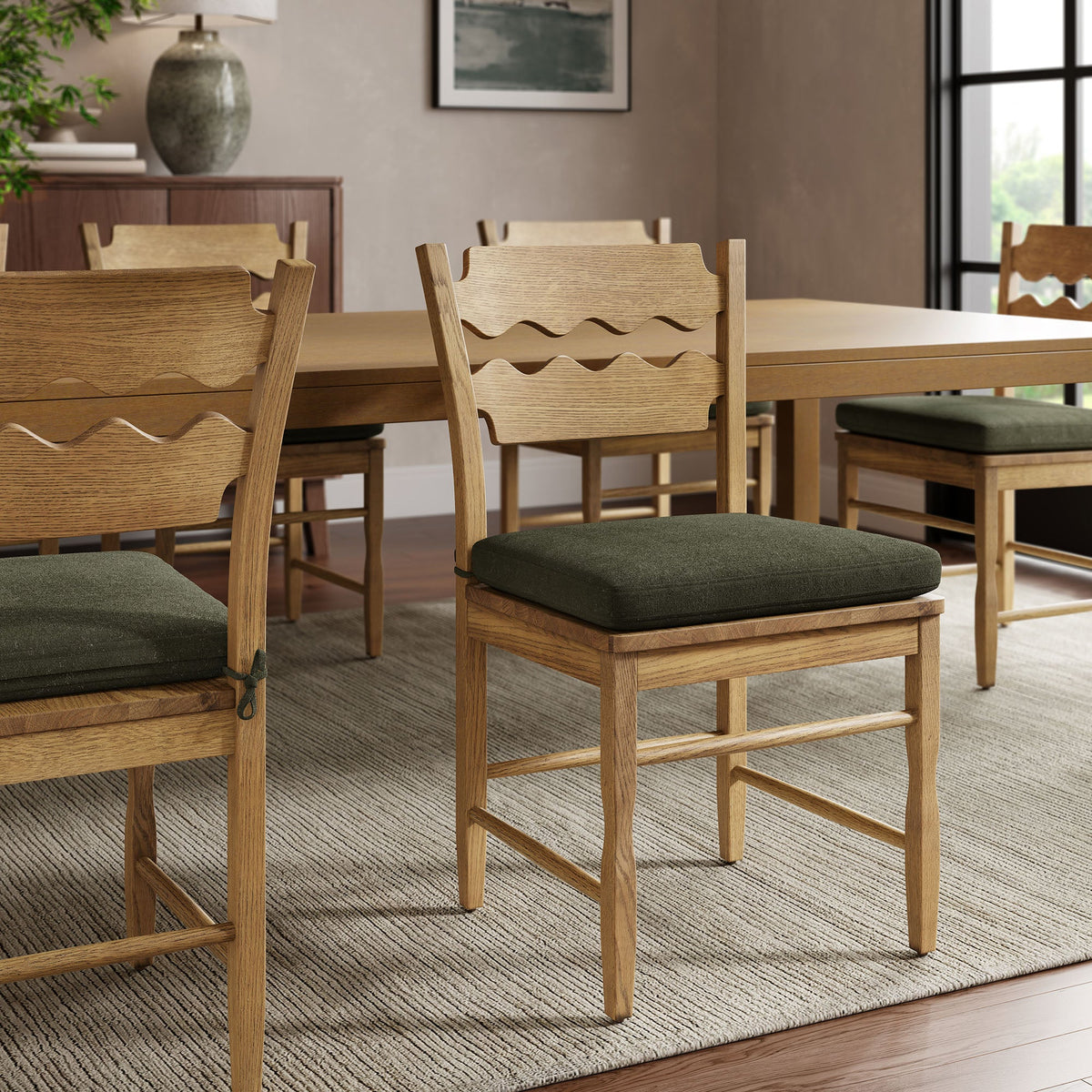 Jax Fabric Dining Chair Seat Cushion - view 15