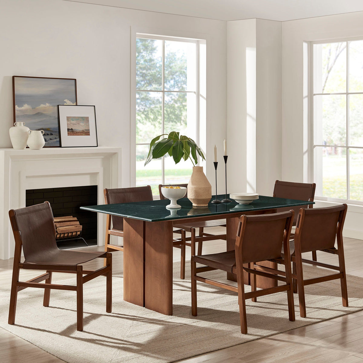 Amistad 72 Inch Marble Dining Table