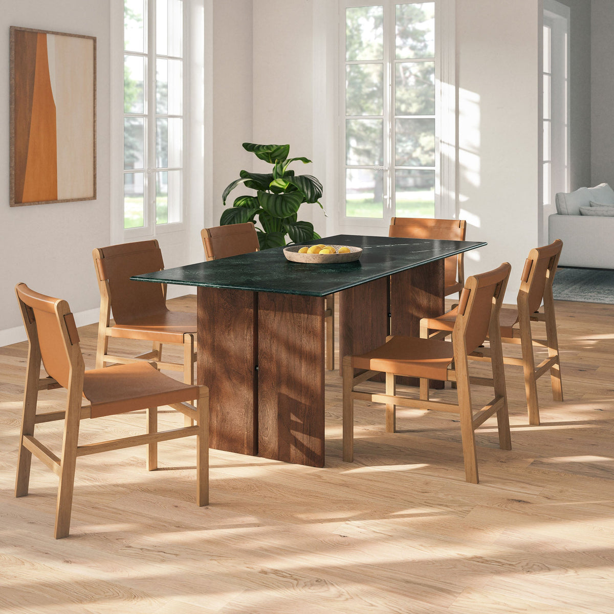 Amistad 86 Inch Marble Dining Table