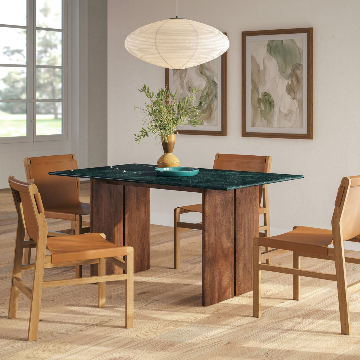 Amistad 60 Inch Marble Dining Table