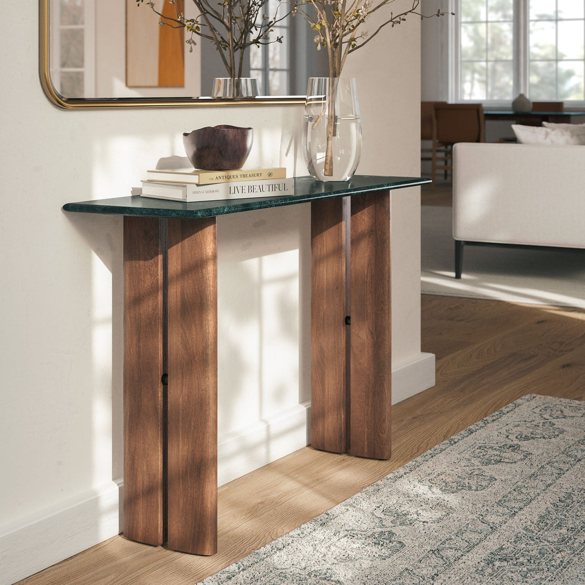 Amistad 46 Inch Marble Console Table