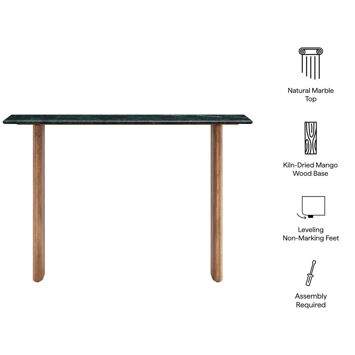Amistad 46 Inch Marble Console Table
