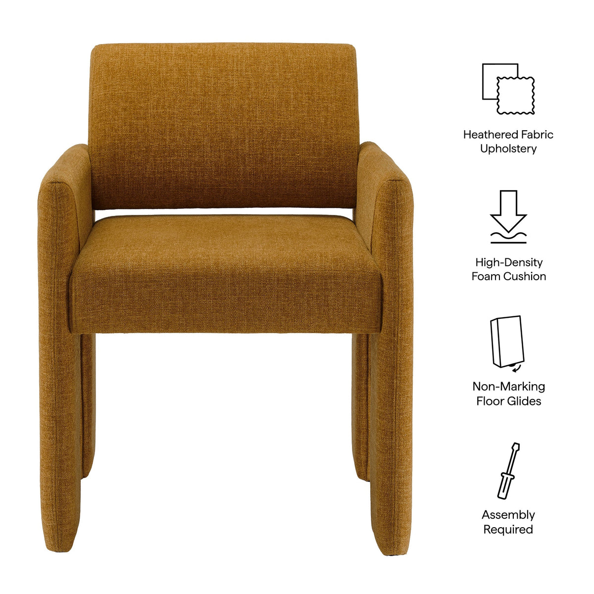 Daven Fabric Upholstered Dining Chair - view 43