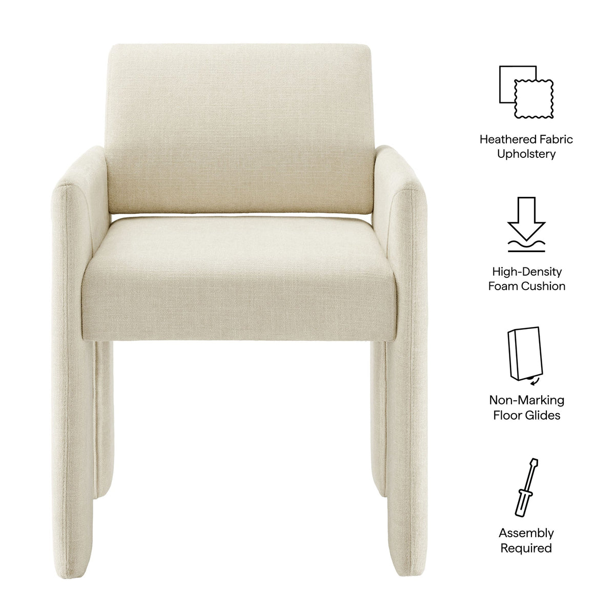 Daven Fabric Upholstered Dining Chair - view 45