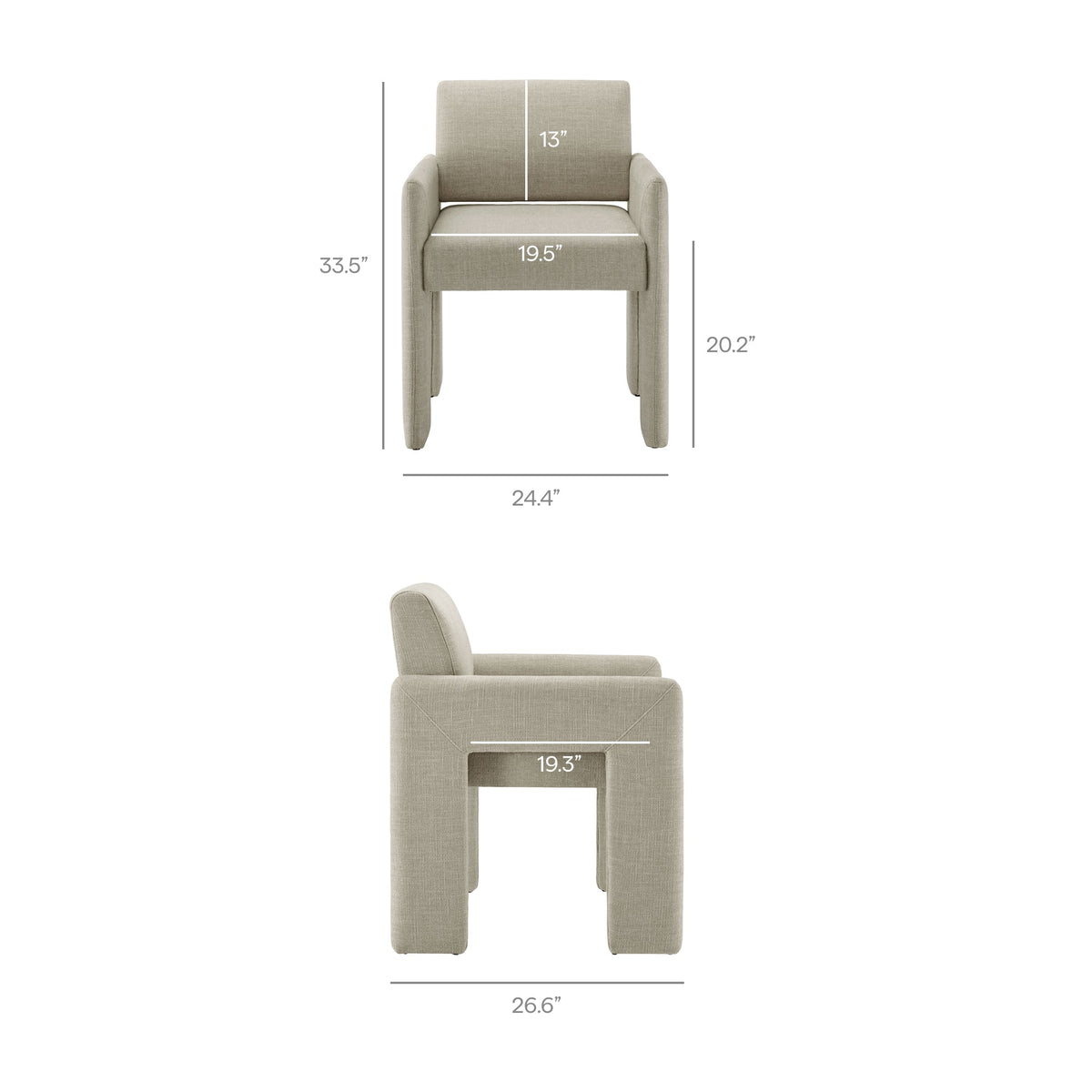 Daven Fabric Upholstered Dining Chair - view 50