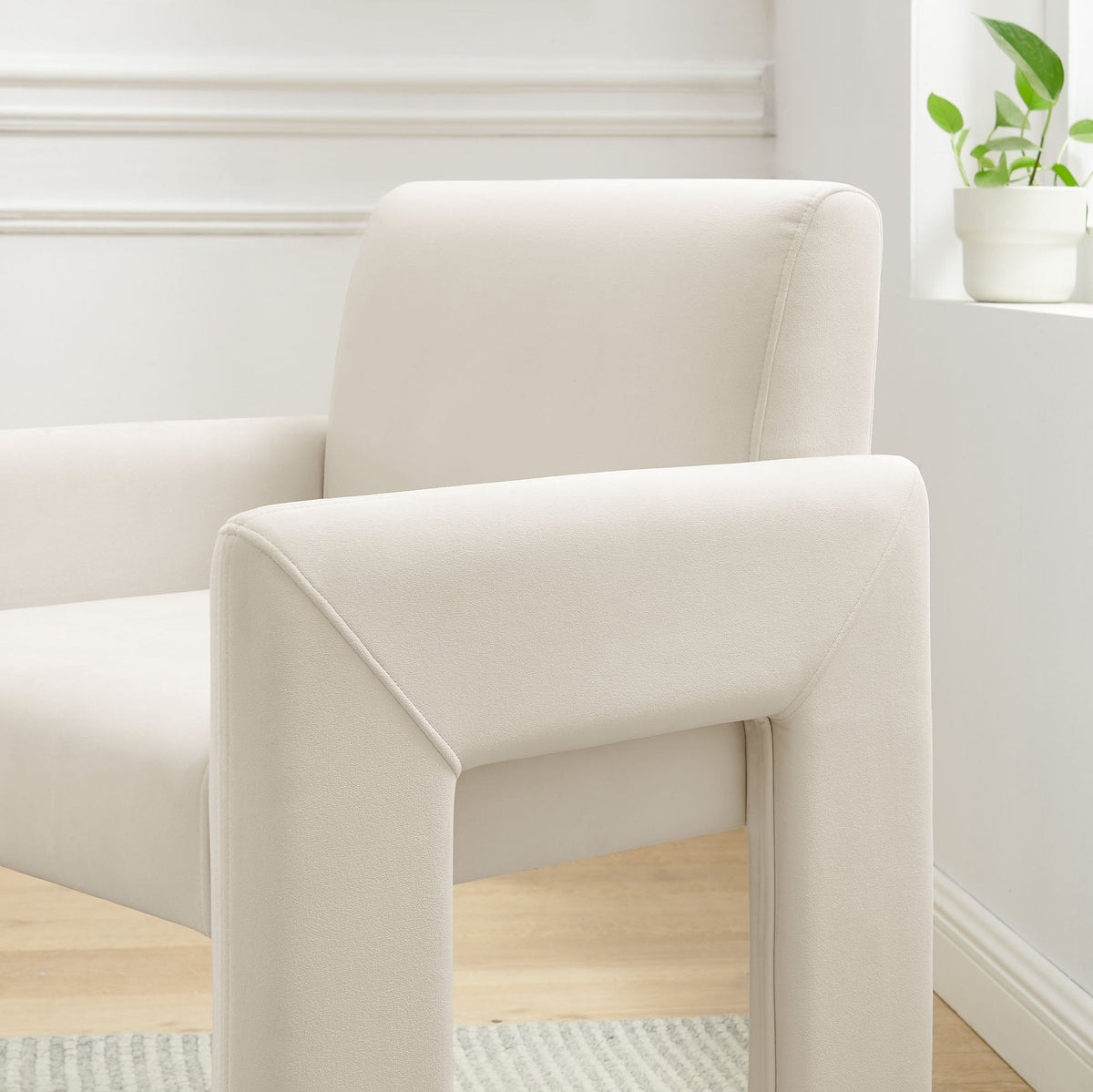 Daven Stain-Resistant Performance Velvet Dining Armchair