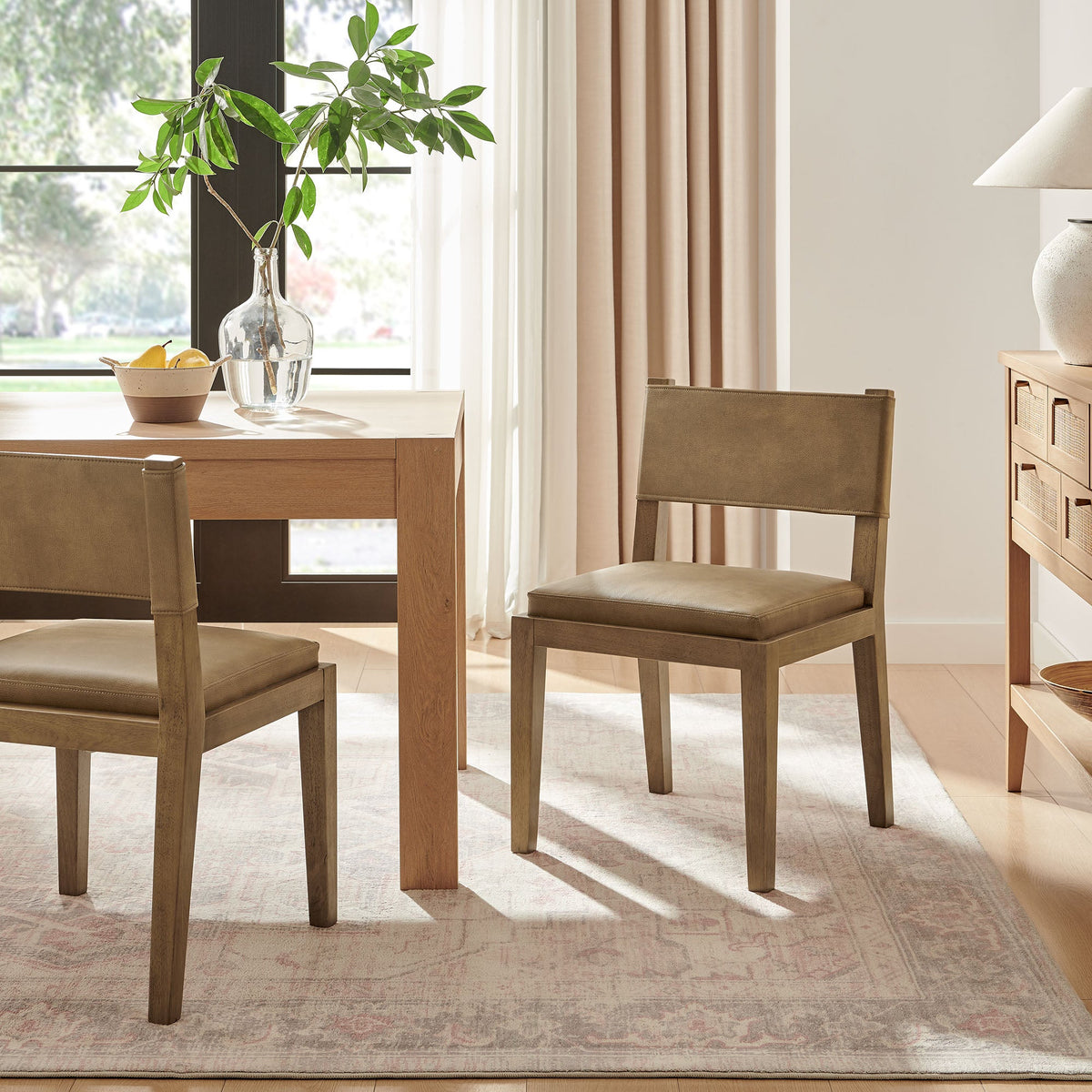 Calder Vegan Leather Dining Side Chair