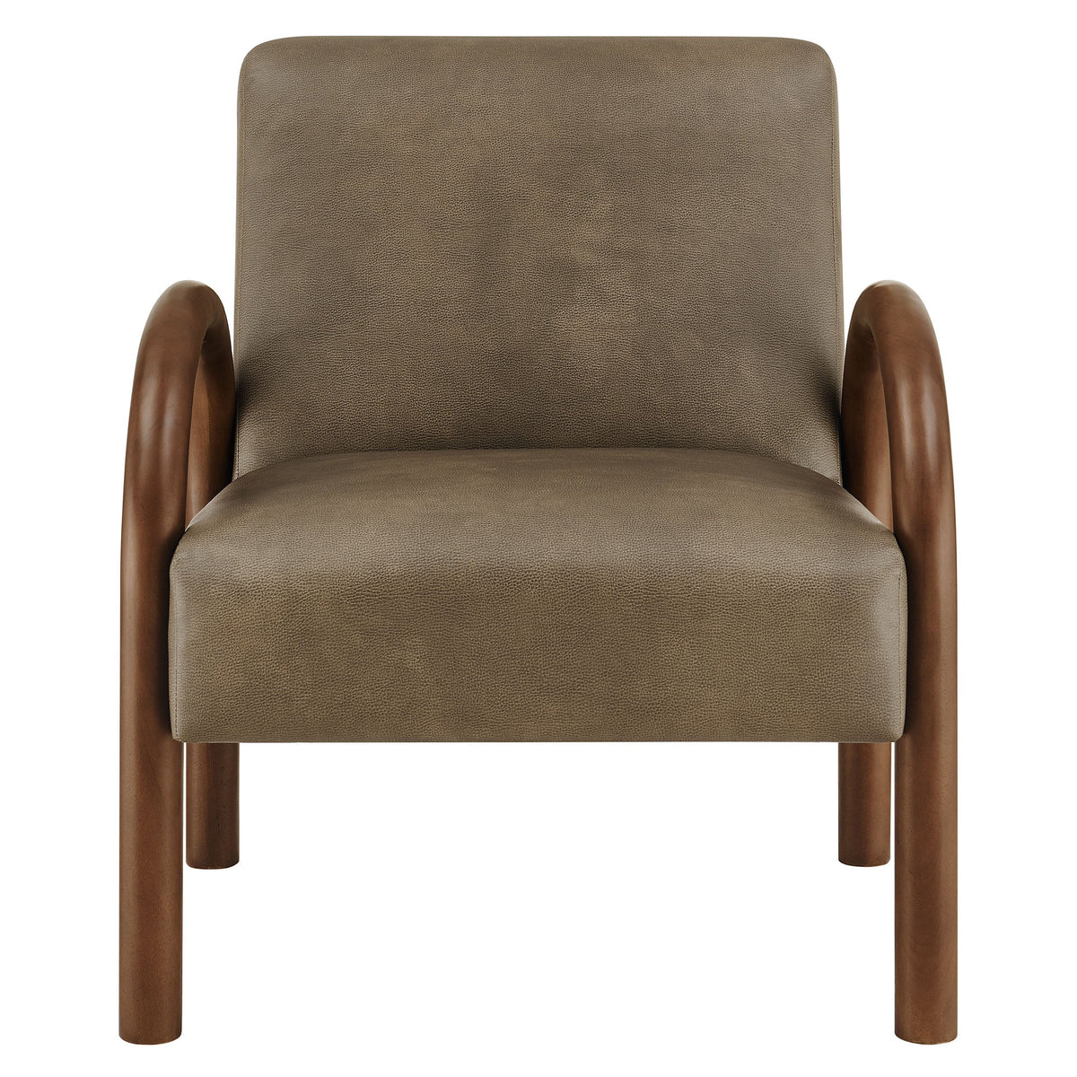 Lunet Faux Leather Upholstered Accent Chair