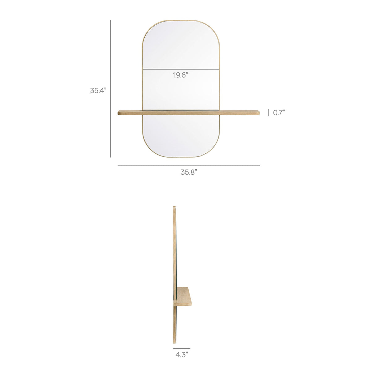 Solstice Large Oval Mirror