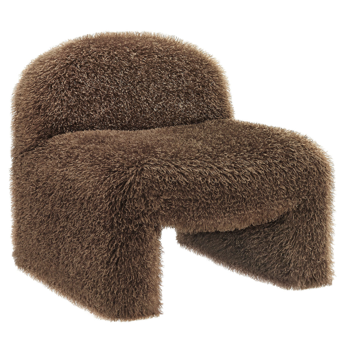Mina Faux Fur Accent Chair - view 2