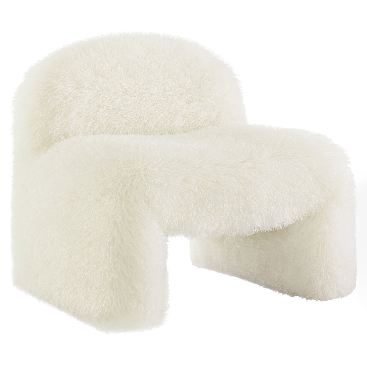Mina Faux Fur Accent Chair - view 1