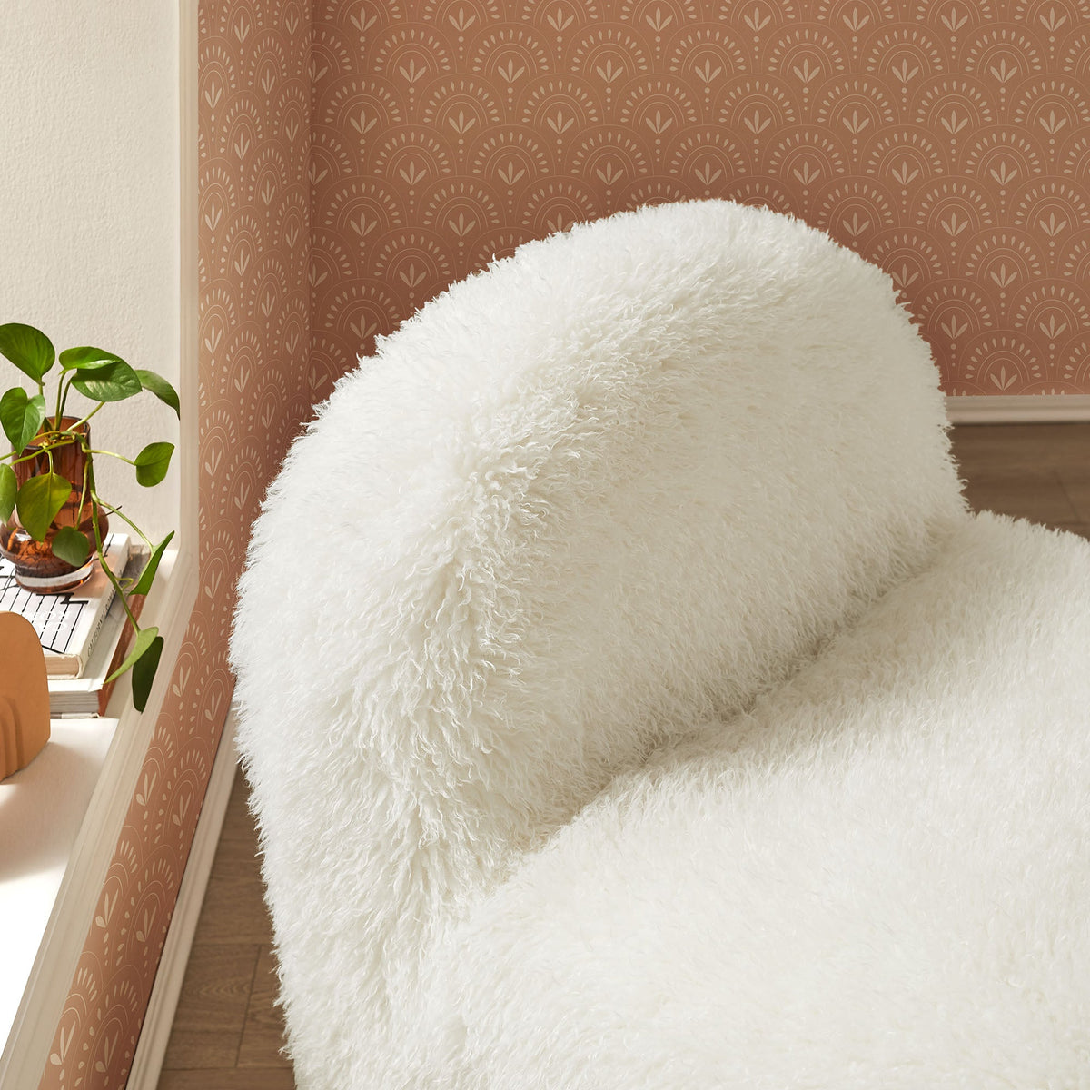 Mina Faux Fur Accent Chair - view 11