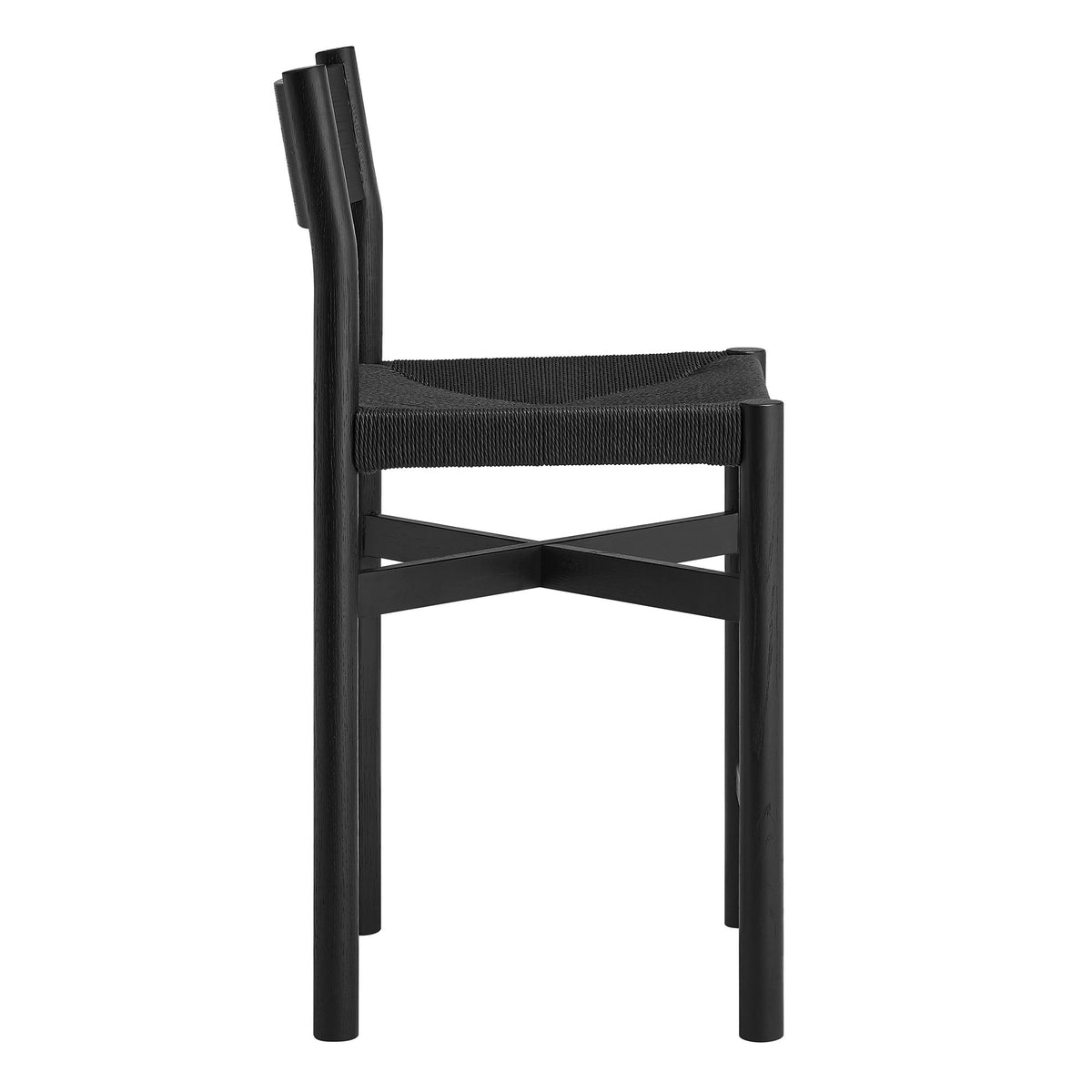 Alvia Oak Wood Counter Stools With Woven Seats Set of 2