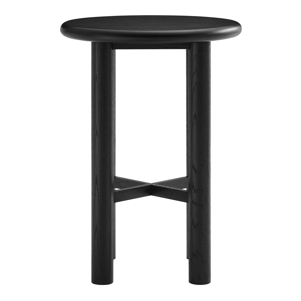 Alvia Round 30" Oak Wood Bar Table