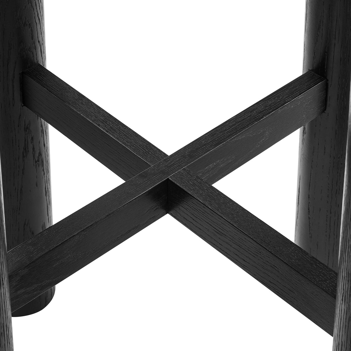Alvia Round 30" Oak Wood Bar Table