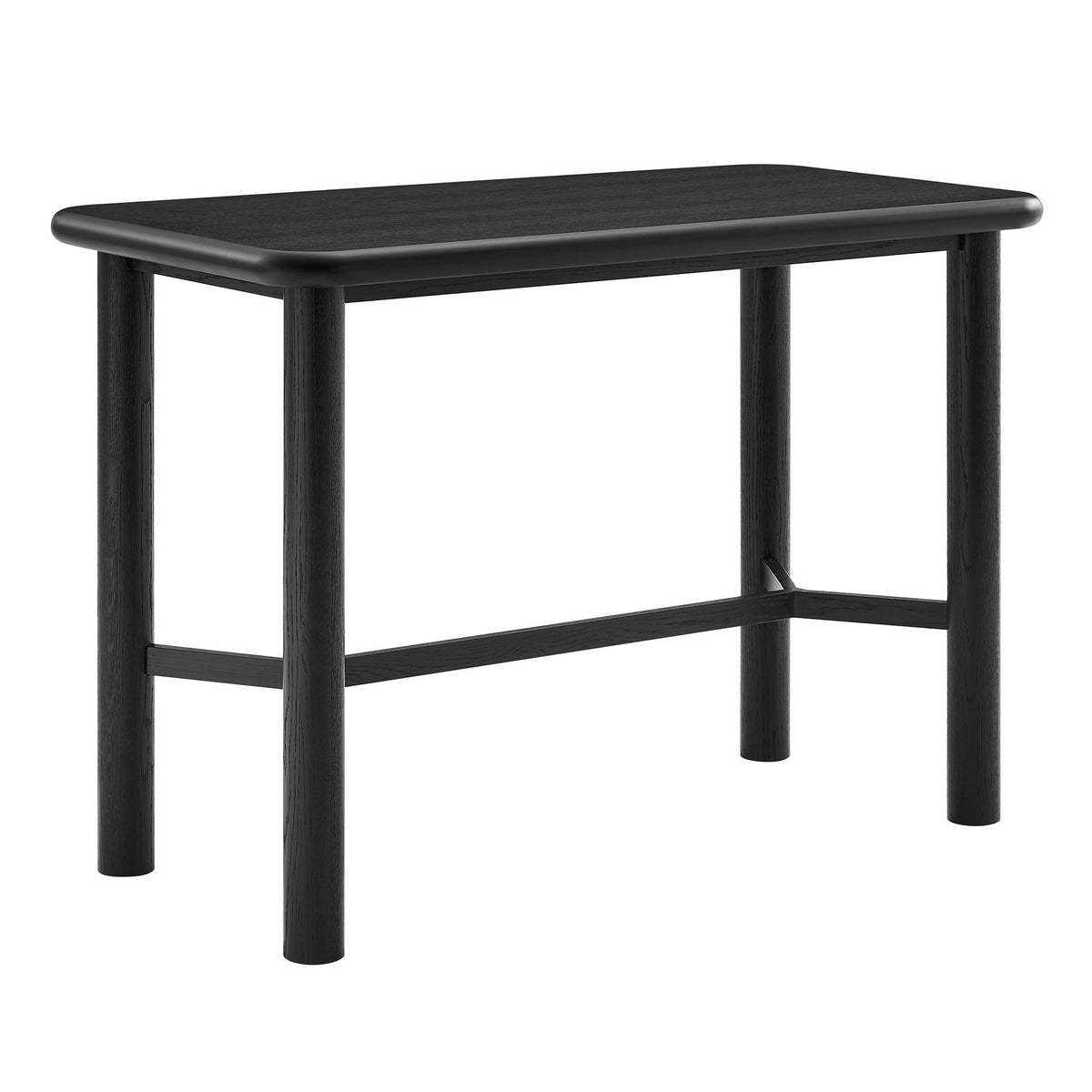 Alvia Rectangular 60" Oak Wood Bar Table