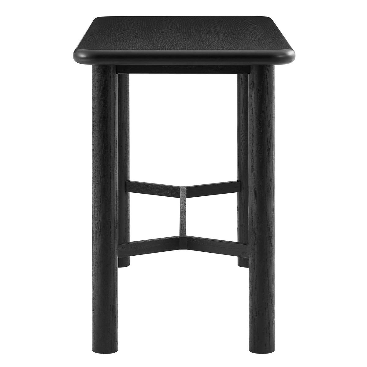 Alvia Rectangular 60" Oak Wood Bar Table