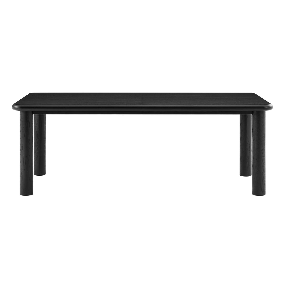 Alvia 86"–105" Extendable Rectangular Oak Wood Dining Table