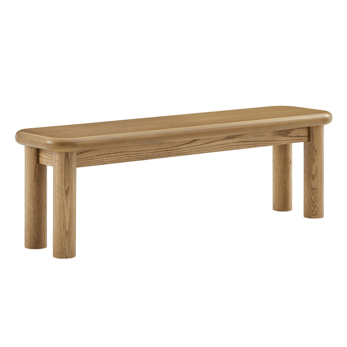 Alvia 58" Oak Wood Bench