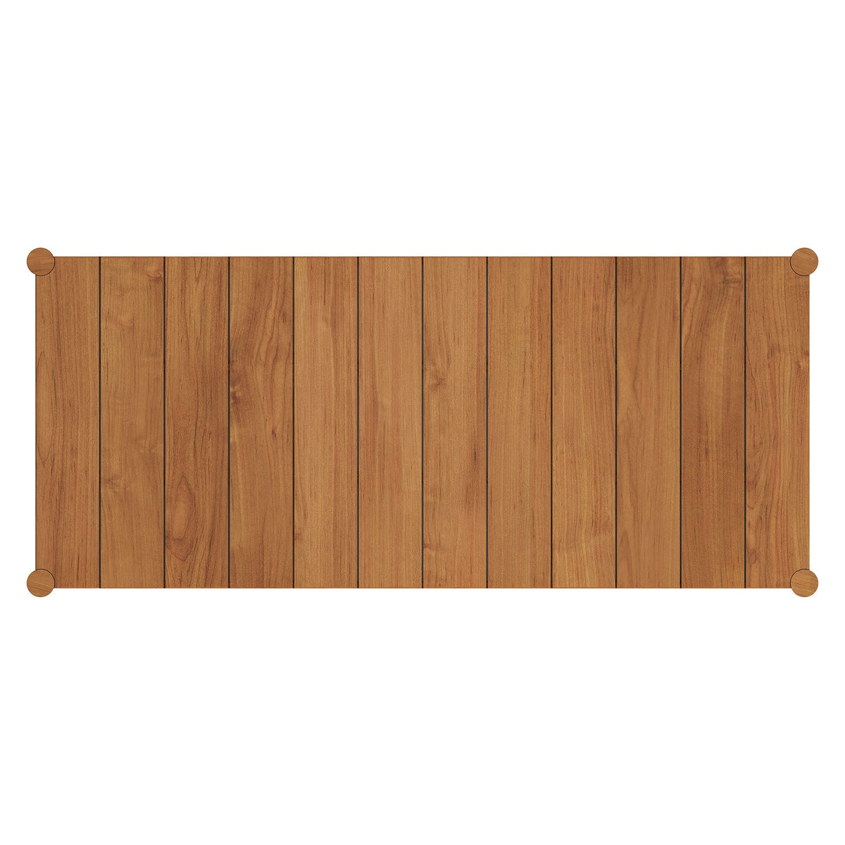 Eleni 89-Inch Outdoor Patio Teak Wood Dining Table