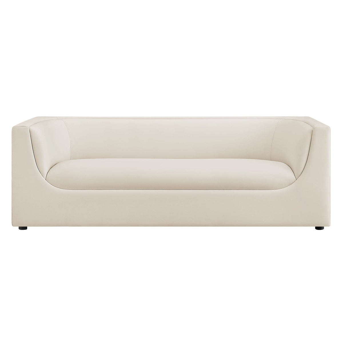 Hilda 86" Curved Back Performance Velvet Sofa