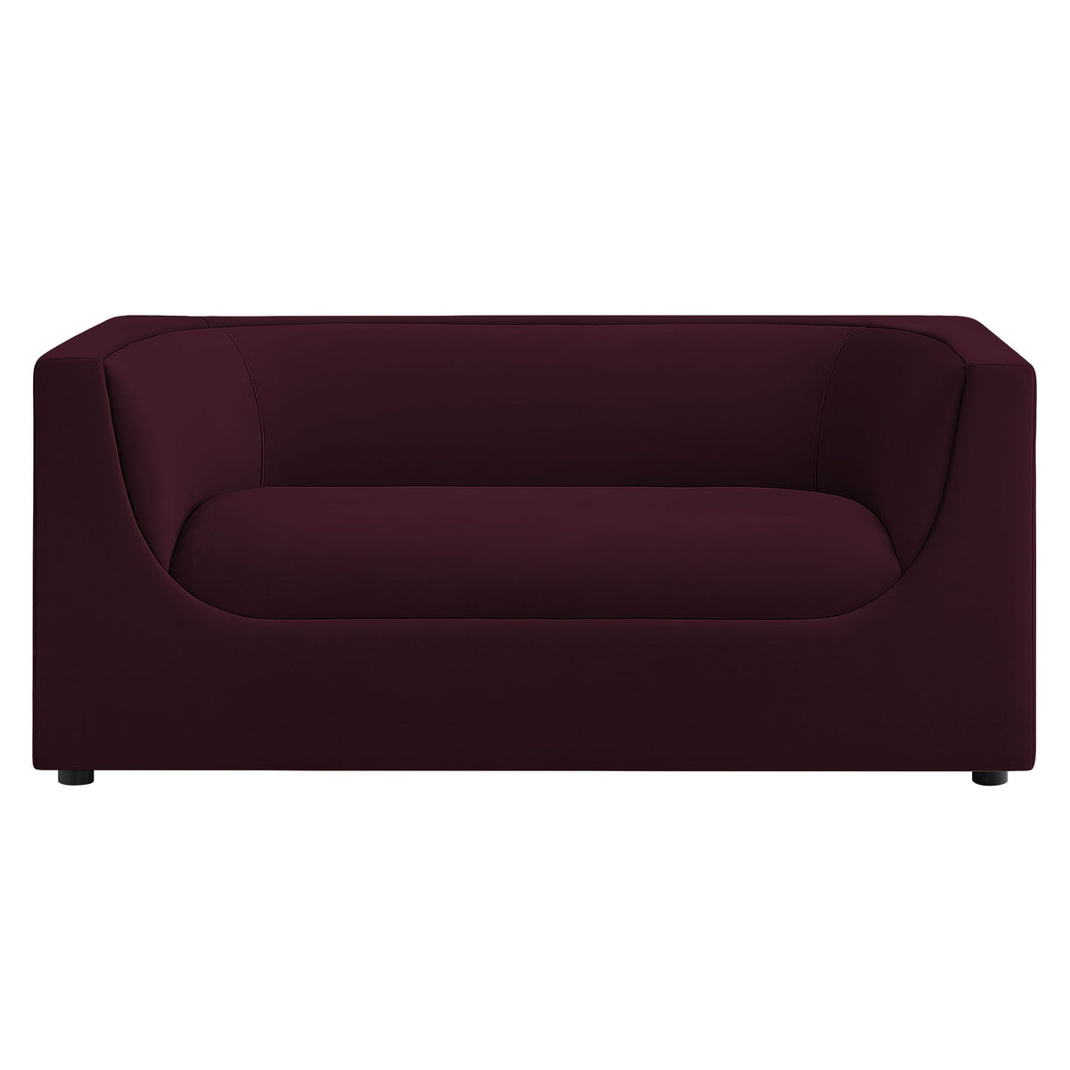 Hilda 67" Curved Back Performance Velvet Loveseat