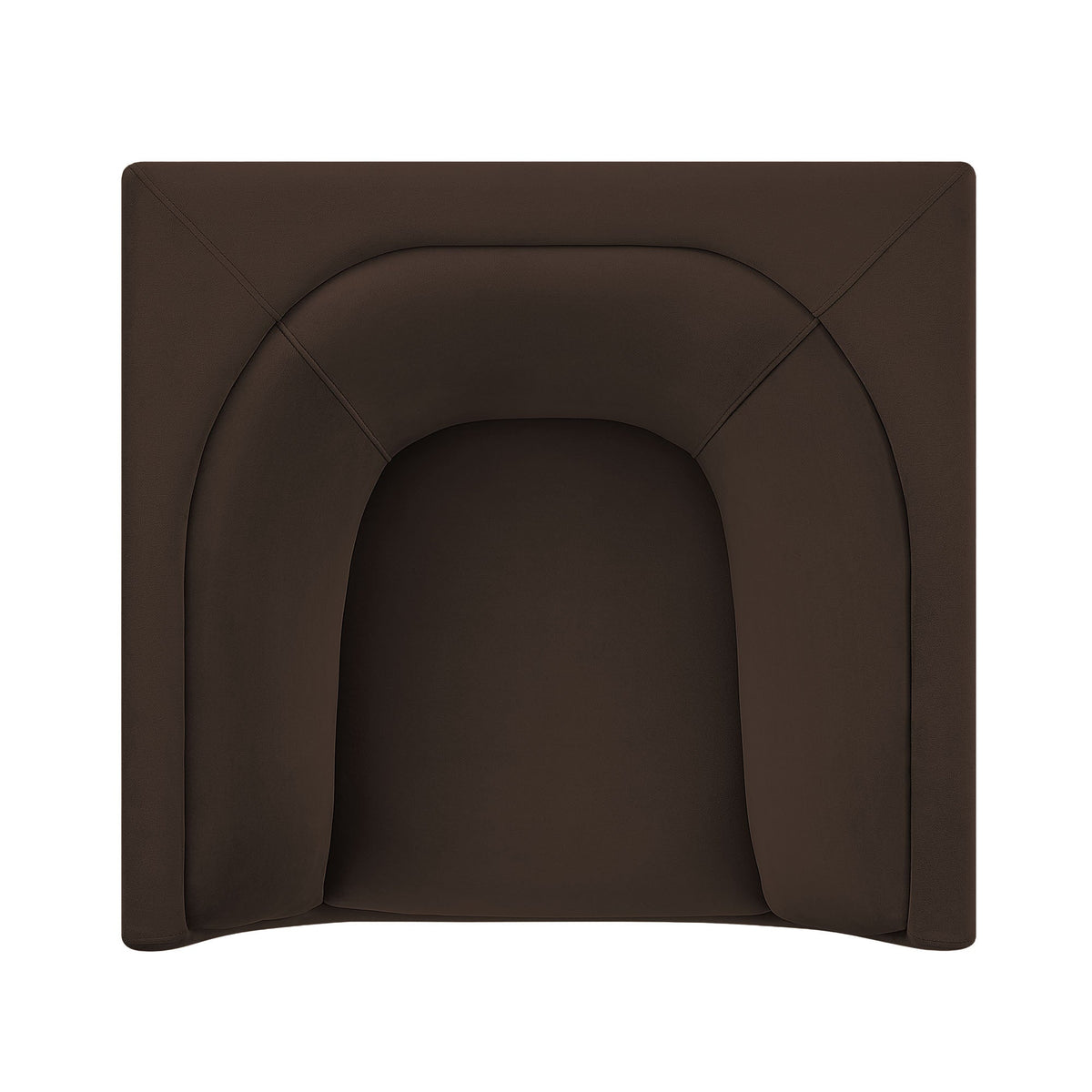 Hilda Curved Back Performance Velvet Armchair