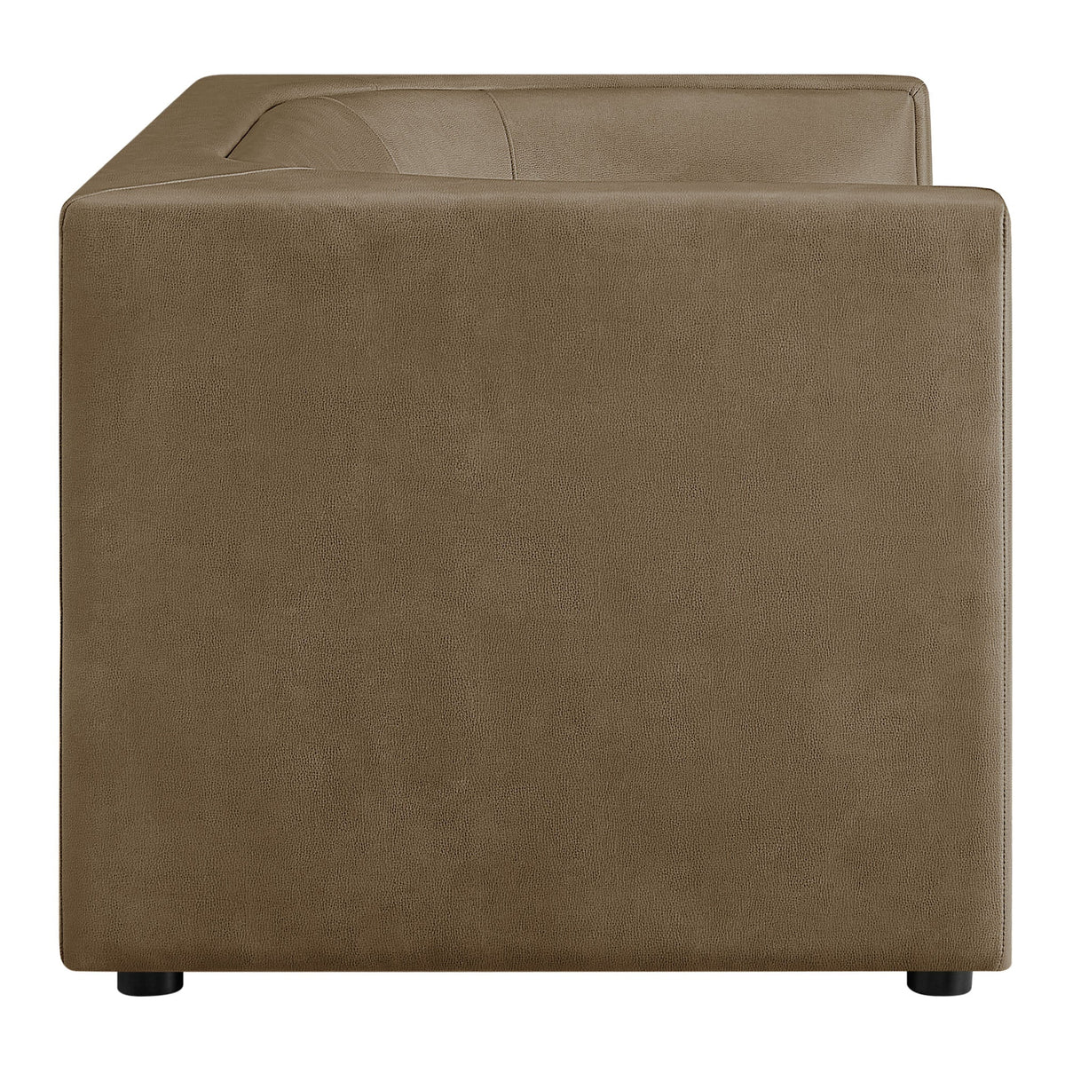 Hilda 67" Curved Back Vegan Leather Loveseat