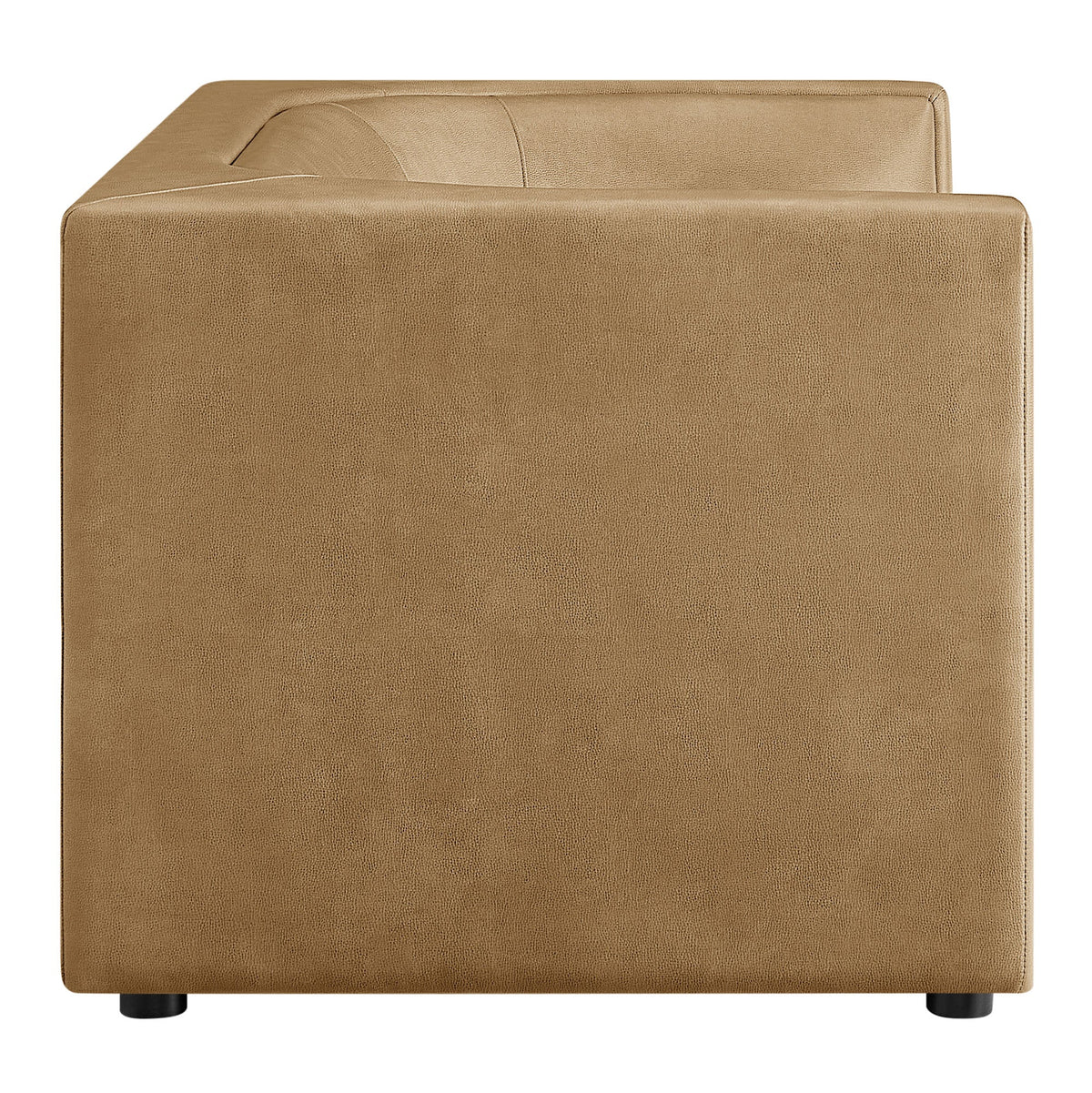 Hilda 67" Curved Back Vegan Leather Loveseat