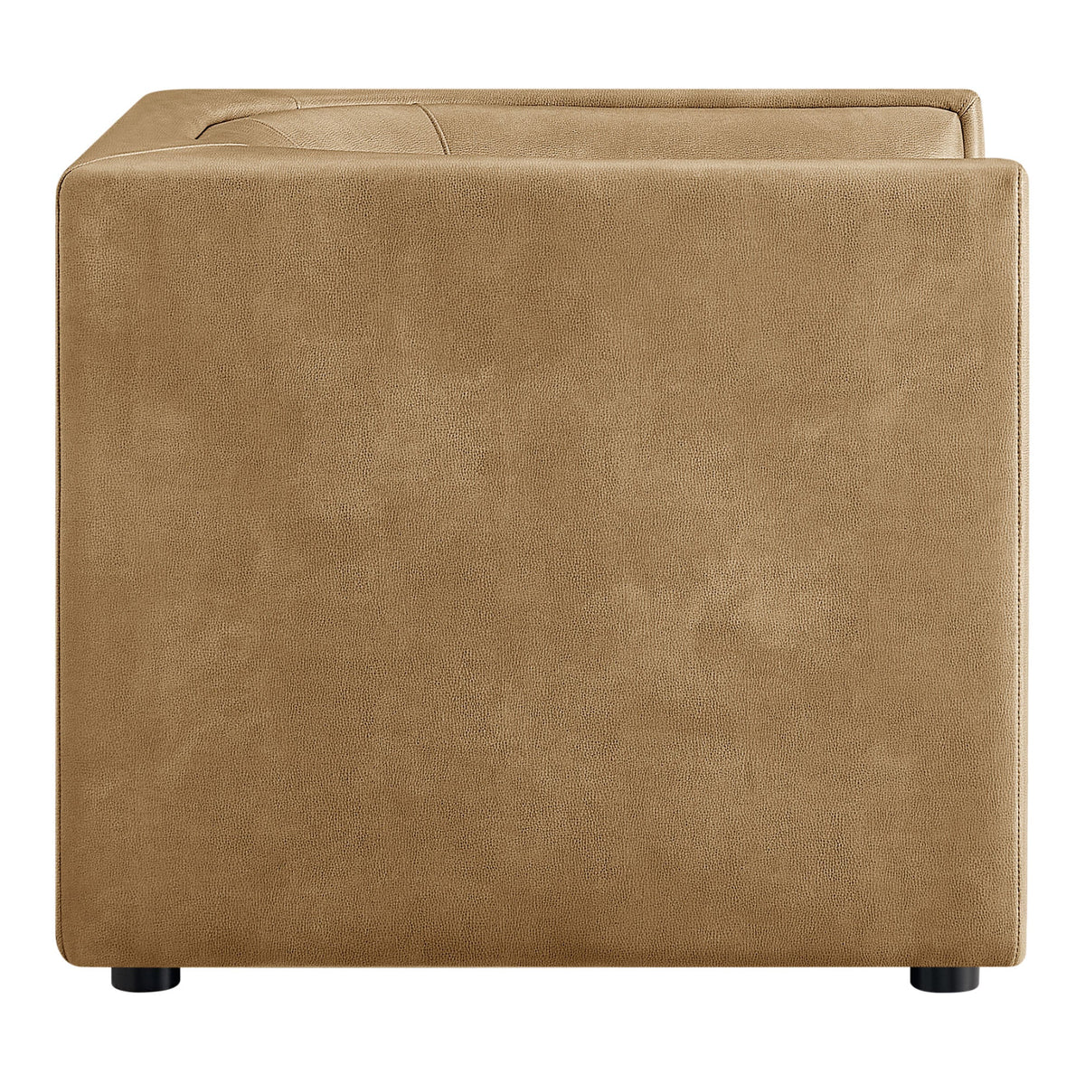 Hilda Curved Back Vegan Leather Armchair