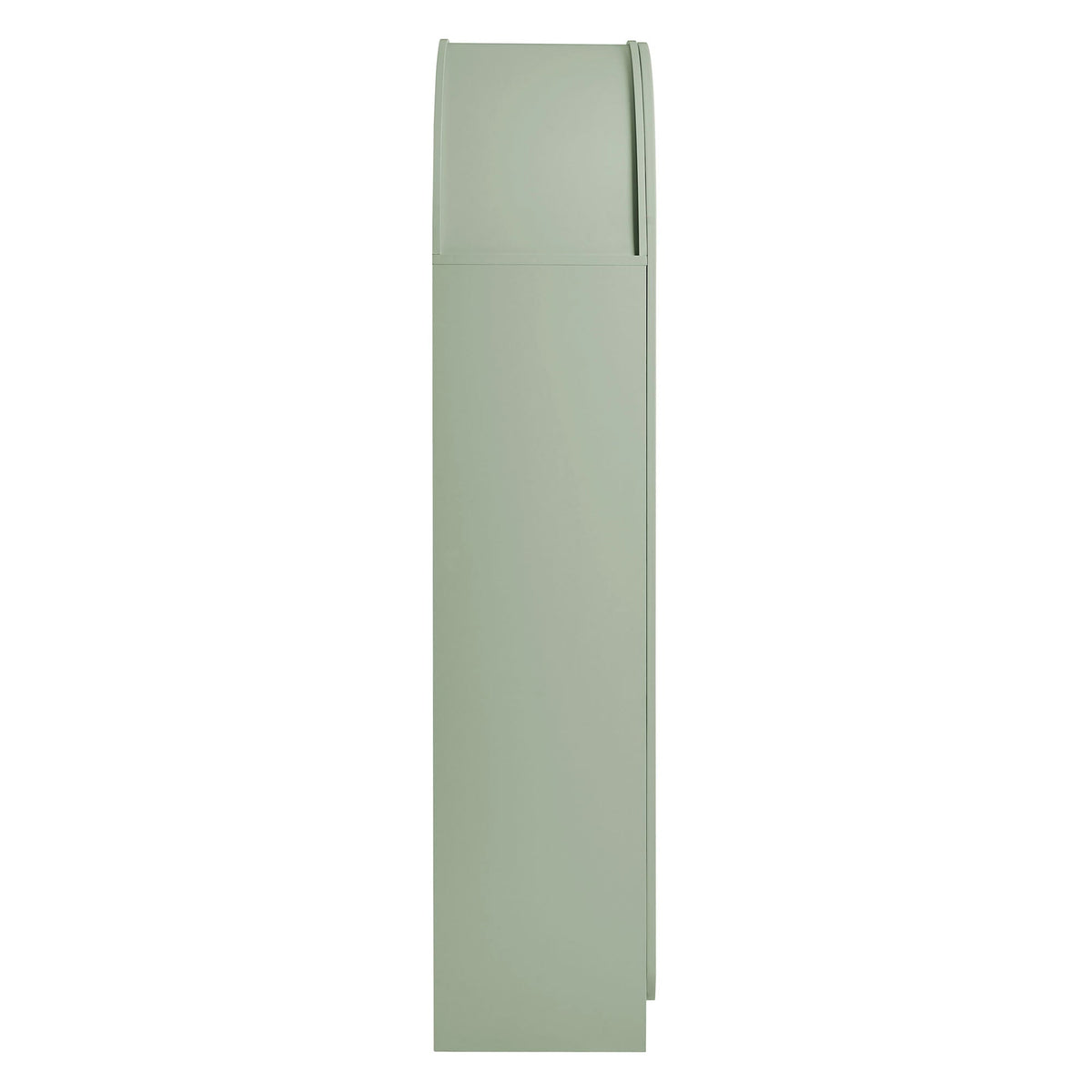Dahlia 78 Inch Fluted and Scalloped Arched Storage Cabinet