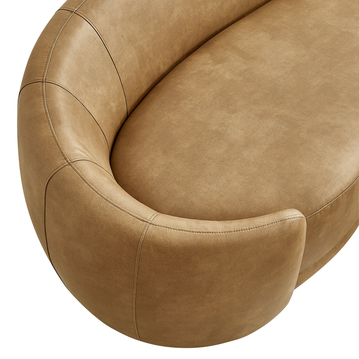Contessa Curved Vegan Leather Sofa