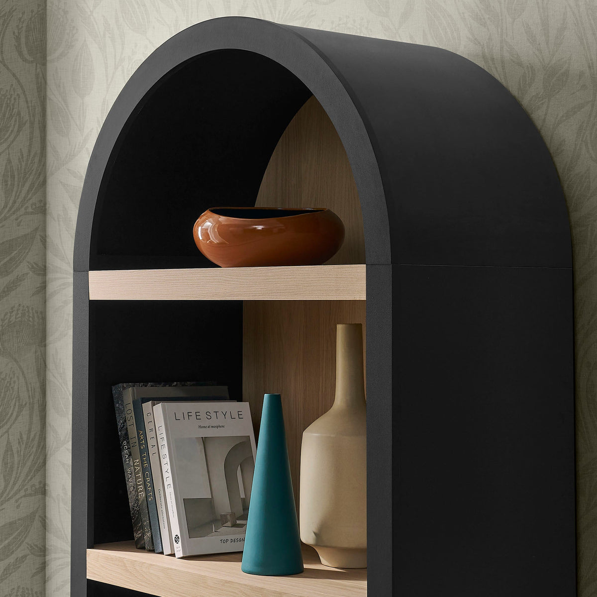 Caleb 4 Arched Display Shelf Bookcase