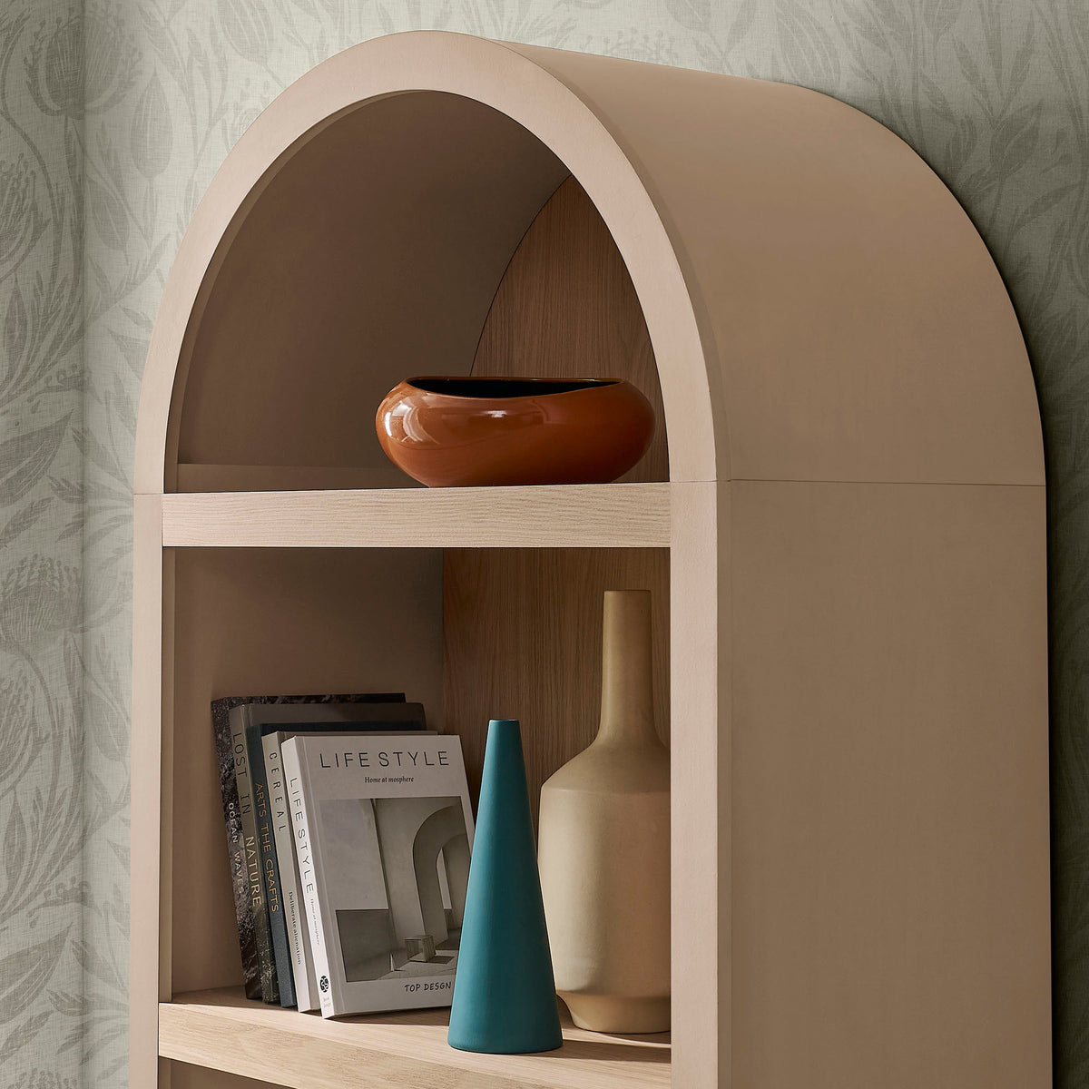 Caleb 4 Arched Display Shelf Bookcase