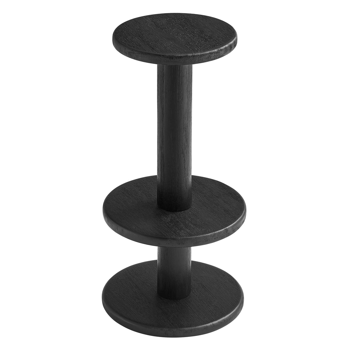 Neo 15 Inch Round Indoor - Outdoor Patio Wood Bar Stools