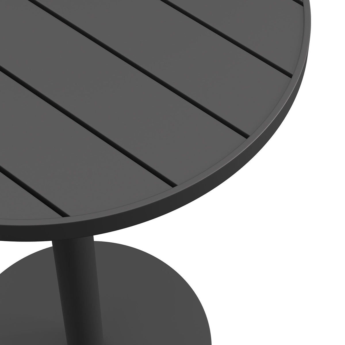 Tahoe 31 Inch Round Outdoor Aluminum Bar Table