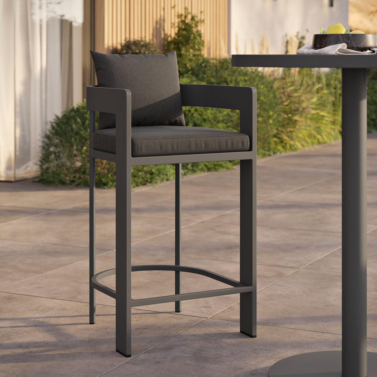 Tahoe Outdoor Patio Aluminum Bar Chair