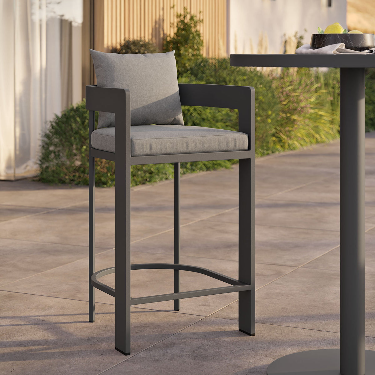 Tahoe Outdoor Patio Aluminum Bar Chair