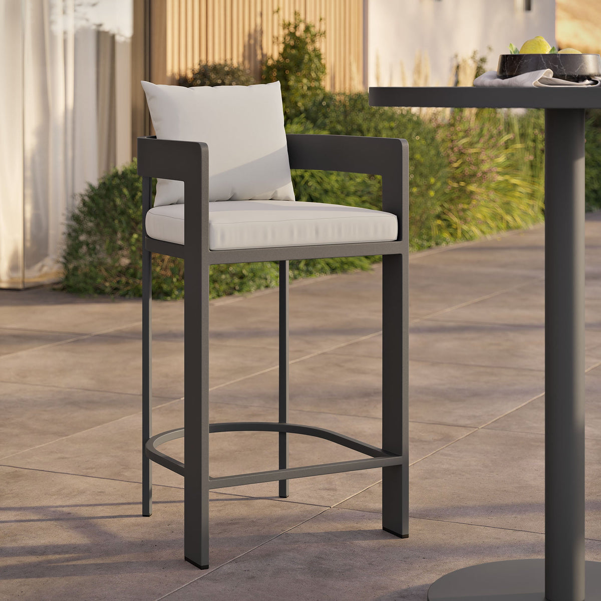 Tahoe Outdoor Patio Aluminum Bar Chair