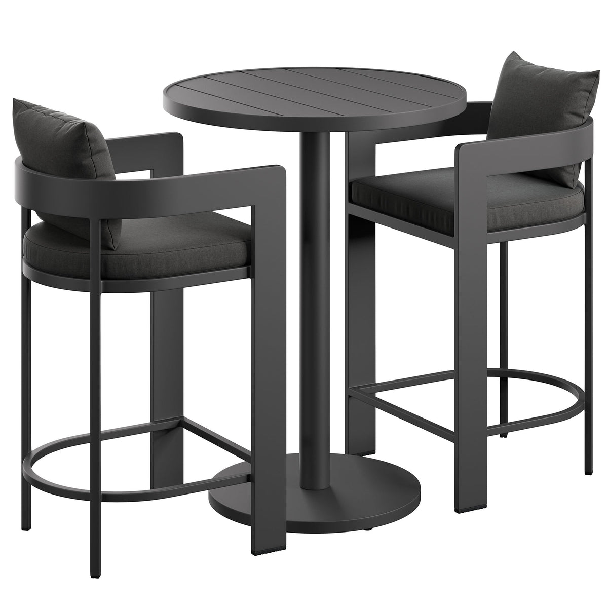 Tahoe 3-Piece Outdoor Aluminum Bar Set