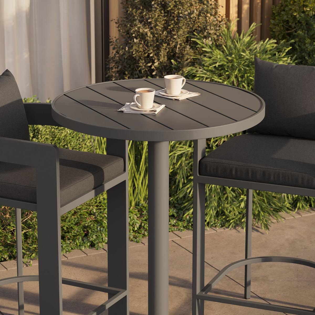 Tahoe 3-Piece Outdoor Aluminum Bar Set
